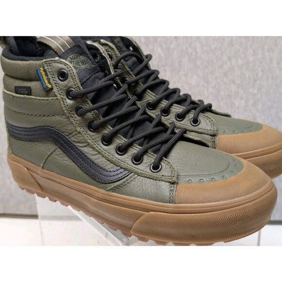 Vans MTE Sk8-Hi Waterproof Insulated Shoe Olive Green Mens 7 Women's 8.5 - Picture 4 of 11